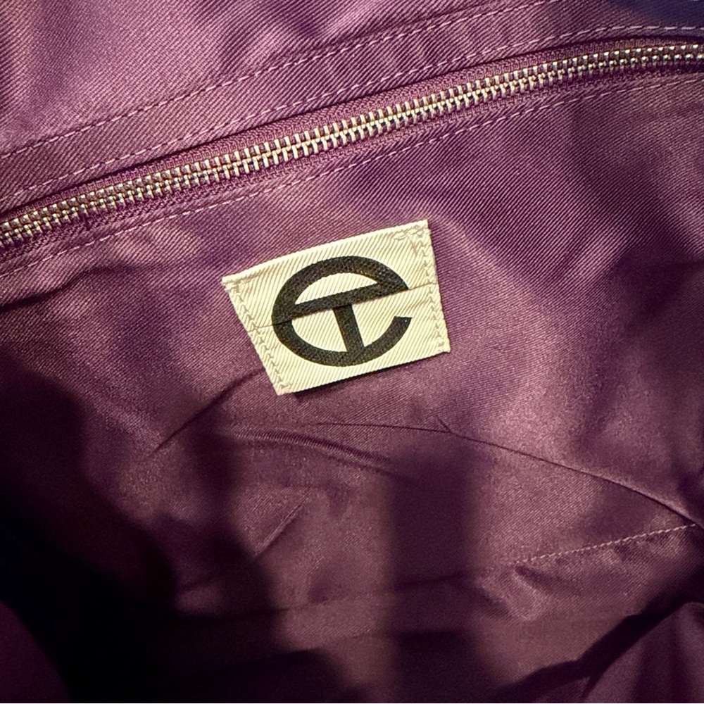 Telfar Medium Eggplant Shopping Bag - Picture 2 of 12
